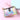 Women's New Laser Fashion Key Chain Zipper Coin Purse Silver