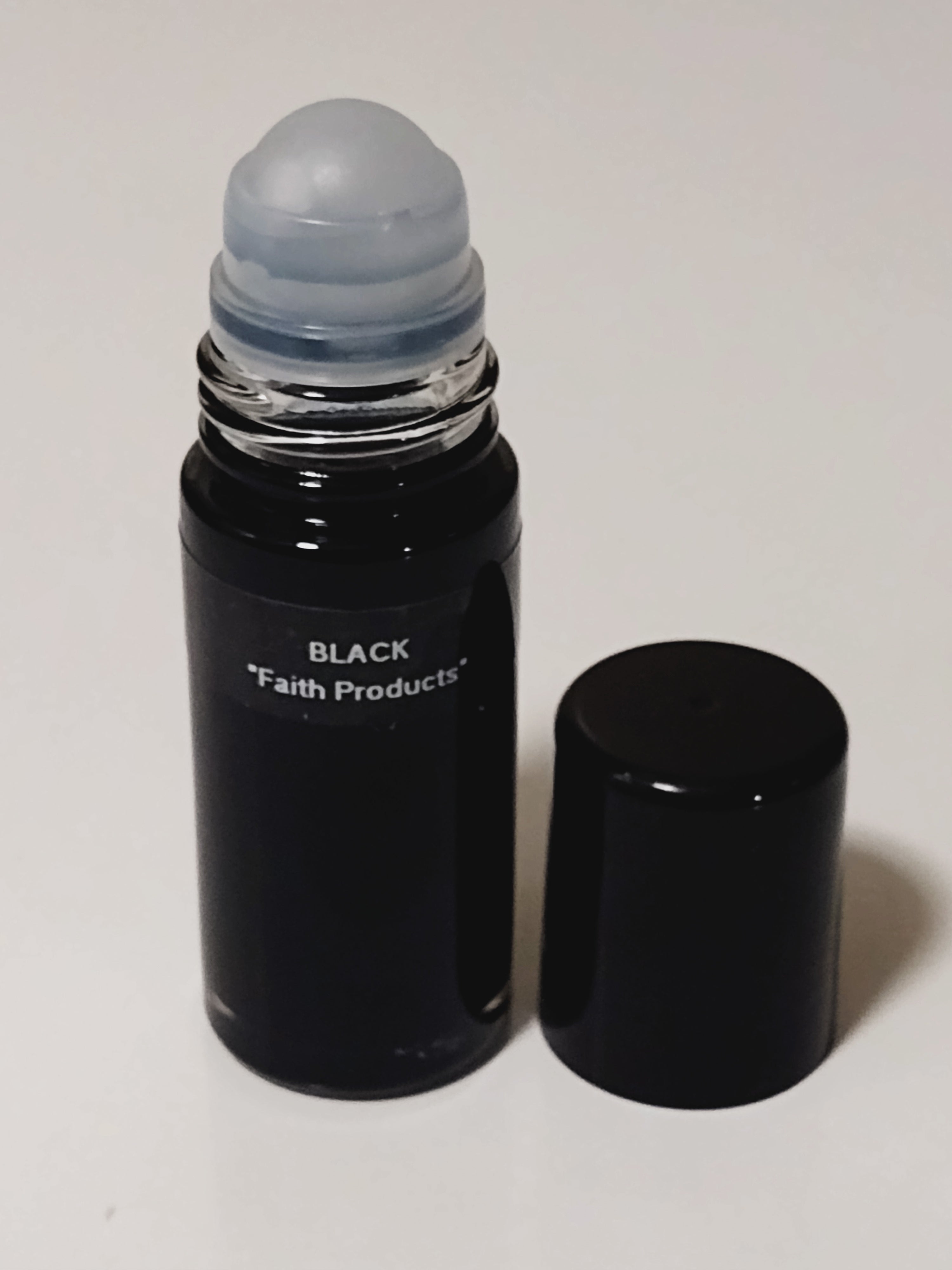 Black Men's Cologne Body Oil 1oz. Roll-On Bottle
