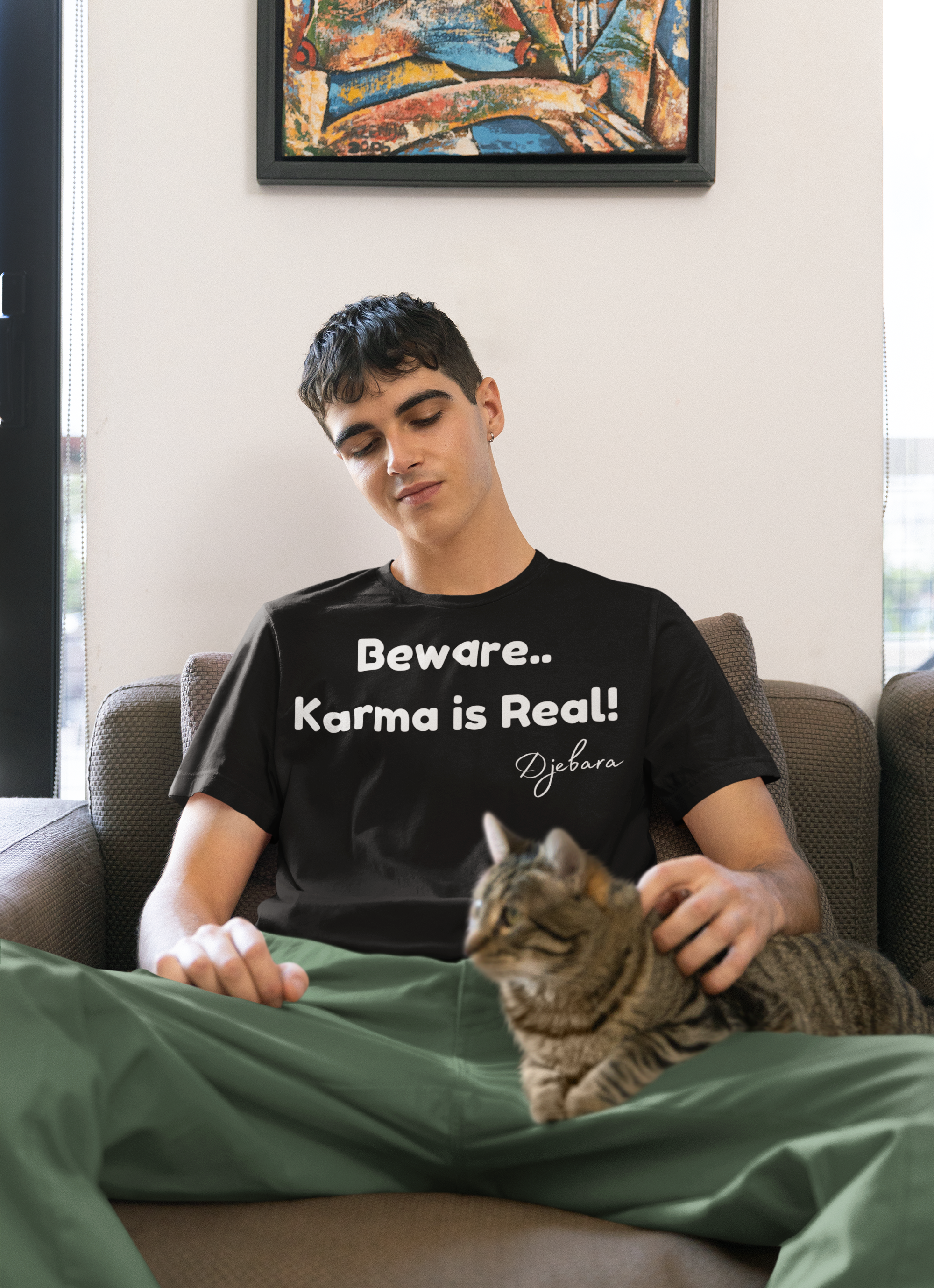 Beware.. Karma is Real! Short-Sleeve Gildan Unisex T-Shirt (2) S-3XL
