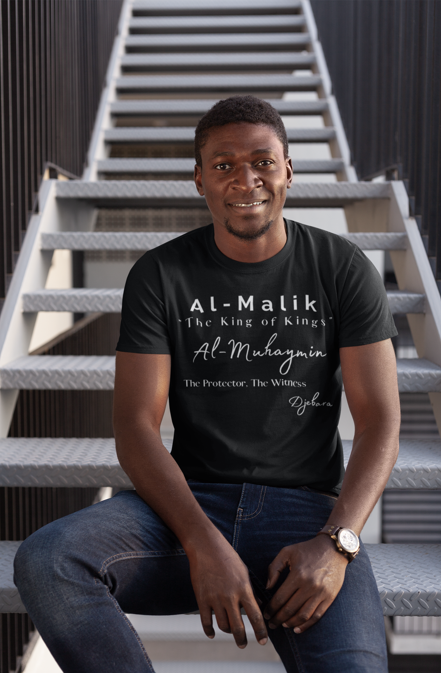 Black Al Malik "The King of Kings" 99 Names Short-Sleeve Unisex T-Shirt S-3XL