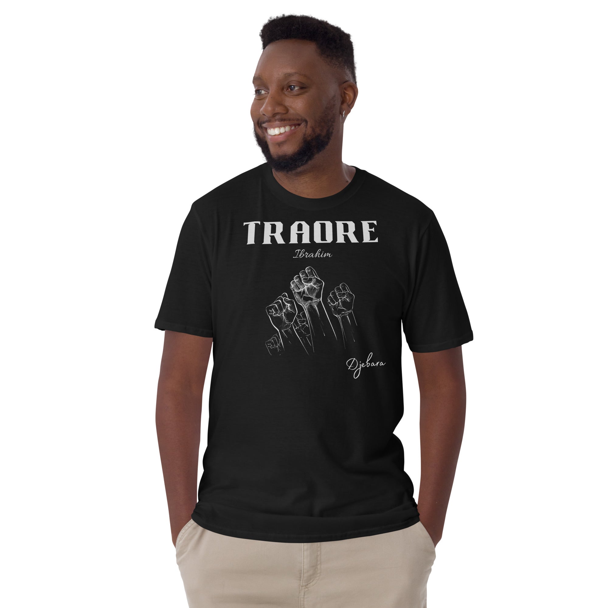 Black Traore Short-Sleeve Unisex T-Shirt (Grey) S-3XL