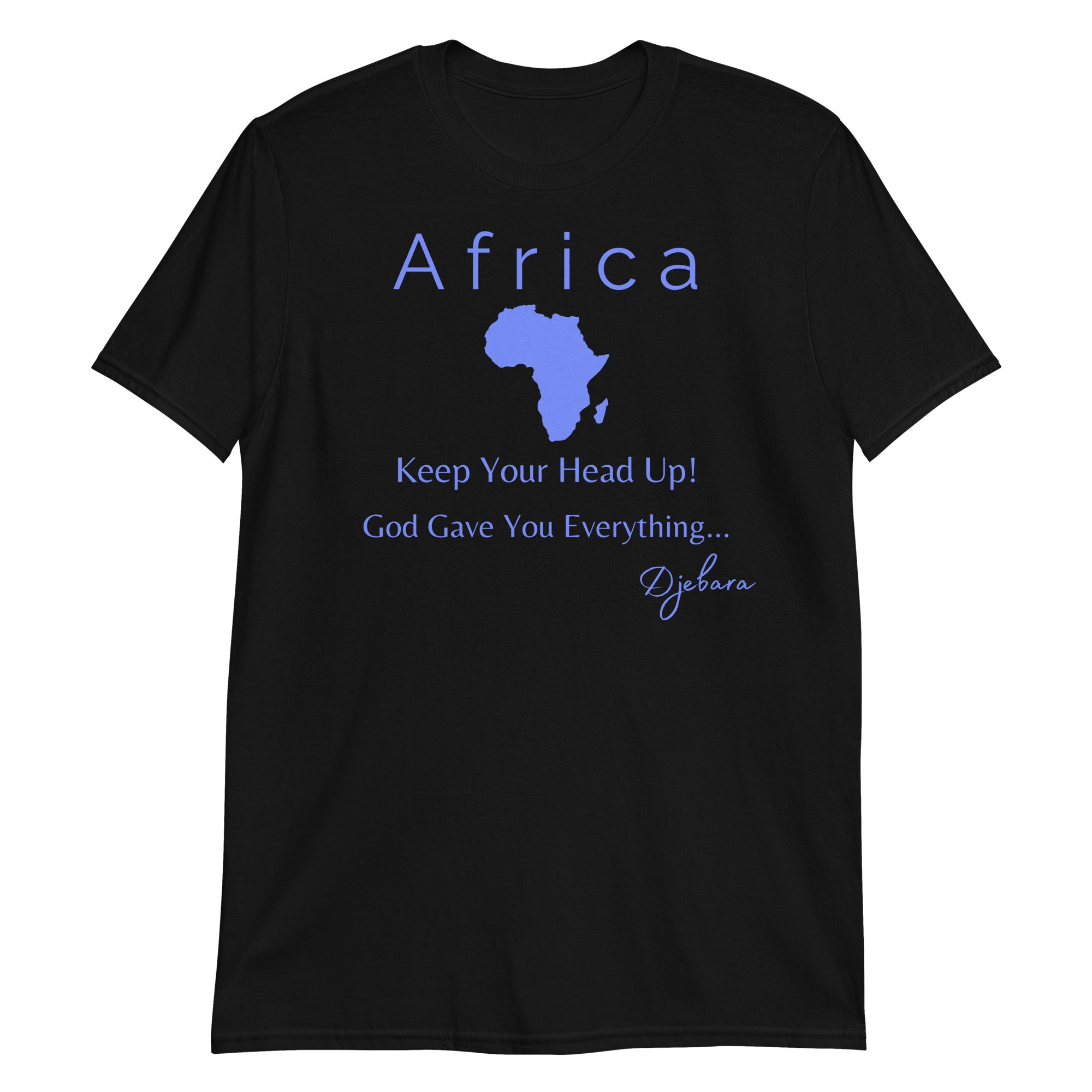 Black Africa Short-Sleeve Unisex T-Shirt (Royal) S-3XL
