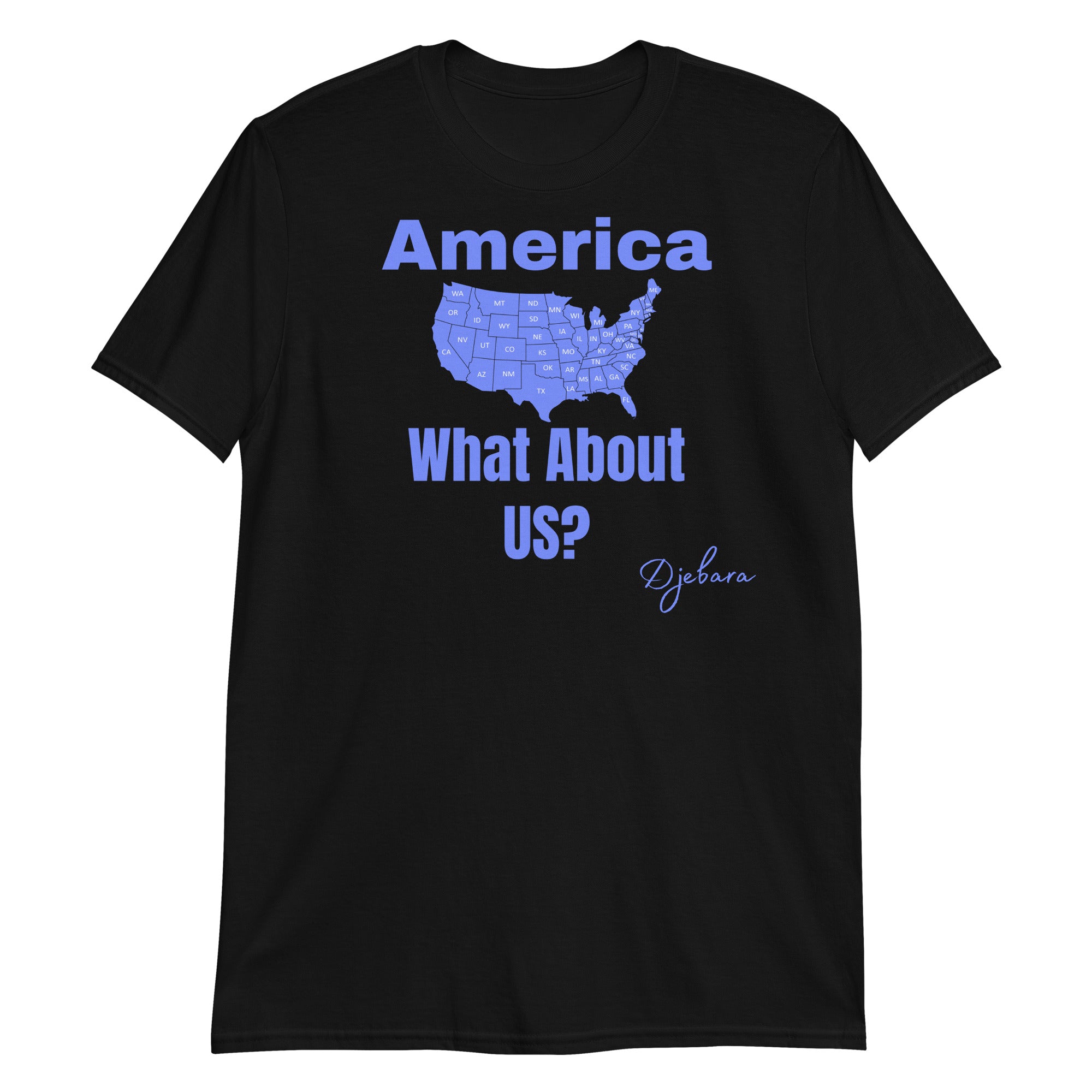 American What About US? Short-Sleeve Unisex T-Shirt (Royal) S-3XL