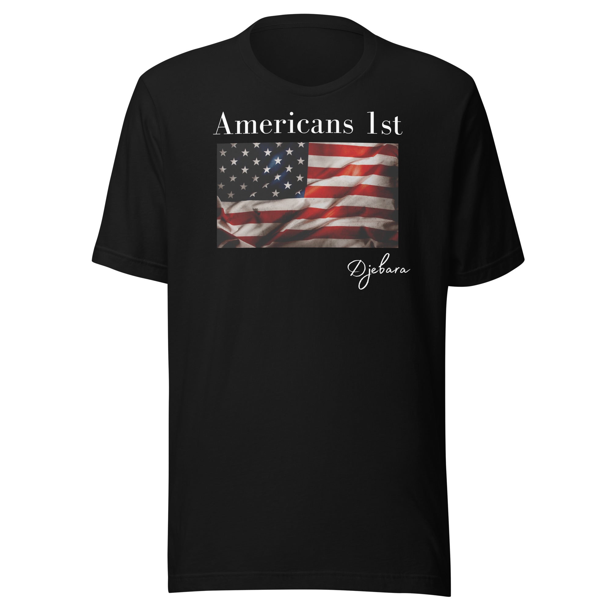 Bella Canvas Americans 1st Flag Patriot Short Sleeve Unisex T-Shirt S-5XL