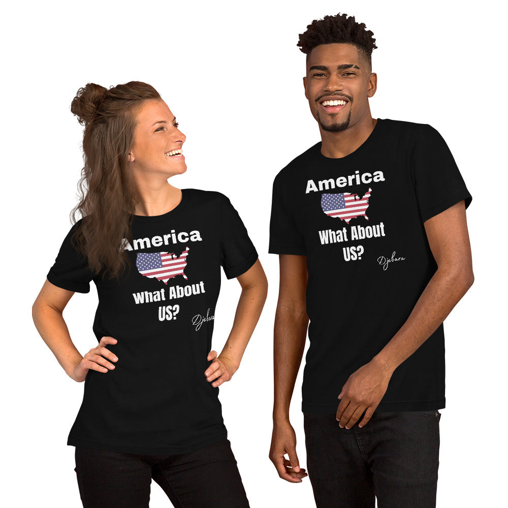 Bella Canvas America What About US? Short Sleeve Unisex T-Shirt XS-5XL